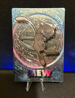 Pokemon Mew Meiji Embossed Foil Card 1999 Japanese NM - Image 1