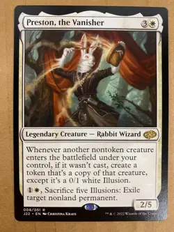 MTG 1x Preston, the Vanisher # 8 Jumpstart 2022 Magic the Gathering Card x1 NM - Image 1