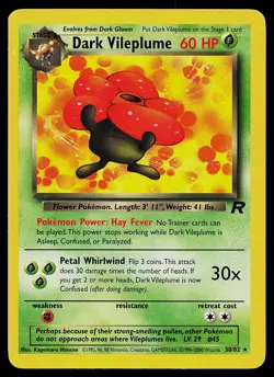 Pokemon Card - Dark Vileplume Team Rocket 30/82 Rare - Image 1