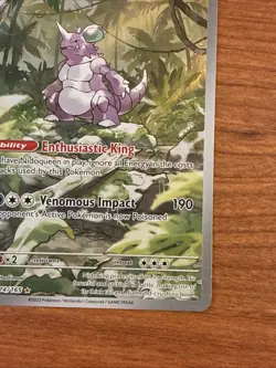 Pokemon TCG Nidoking Scarlet & Violet 151 Illustration Rare Card 174/165 - Image 4