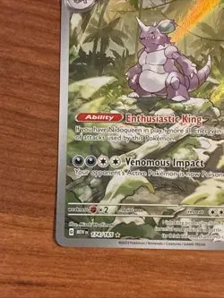 Pokemon TCG Nidoking Scarlet & Violet 151 Illustration Rare Card 174/165 - Image 5