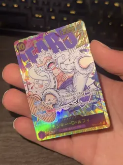 Monkey D Luffy OP05-019 SEC Gear 5 Nika Alt Art One Piece Card Japanese | MINT - Image 1