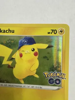 POKEMON CARD PIKACHU 028/078 RARE HOLO SHINY FOIL TCG GO SET - Image 5