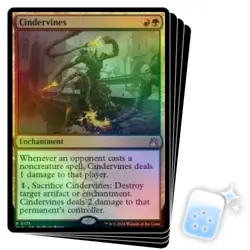 FOIL CINDERVINES X4 Ravnica Remastered Magic MTG MINT CARD - Image 1