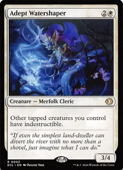 Adept Watershaper 3 Lorwyn Eclipsed Magic the Gathering - Image 1
