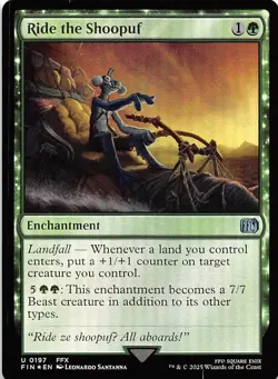 Ride the Shoopuf Foil 197 Final Fantasy Magic the Gathering - Image 1