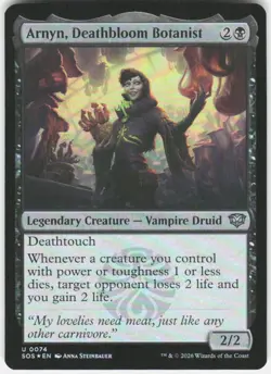 Arnyn Deathbloom Botanist Foil 74 Secrets of Strixhaven Magic the Gathering - Image 1