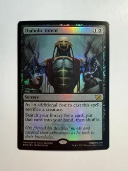Diabolic Intent 89 MTG The Brothers' War Foil - Image 1