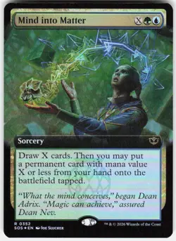 Mind into Matter Extended Art Foil 352 Secrets of Strixhaven Magic the Gathering - Image 1