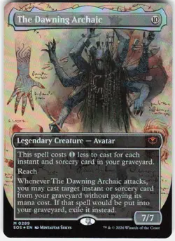 The Dawning Archaic (Borderless) Foil 289 Secrets of Strixhaven Magic the Gather - Image 1