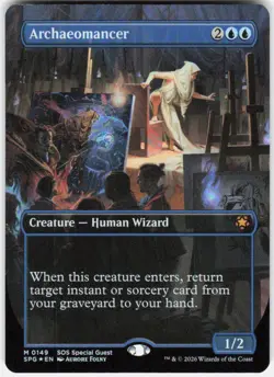 Archaeomancer Borderless Foil 149 Special Guests Magic the Gathering - Image 1