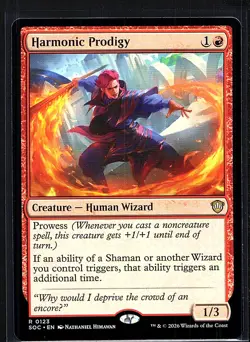 Harmonic Prodigy R Commander: Secrets of Strixhaven 123 NM - Image 1