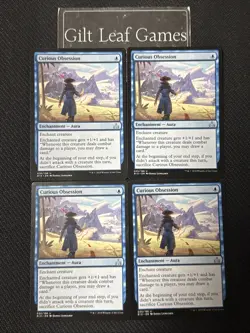 MTG *Curious Obsession X4* (LP) Rivals of Ixalan Magic Free Shipping - Image 1