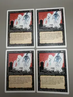 4x Animate Dead Uncommon EX Playset Magic the Gathering REVISED - Image 1