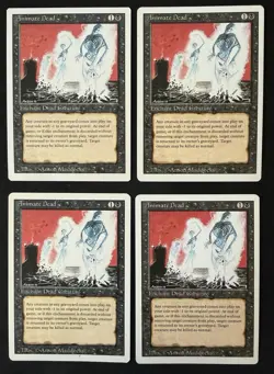 4x Animate Dead Uncommon EX Playset Magic the Gathering REVISED - Image 4