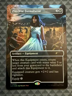 MTG Pre-War Formalwear #2450 Foil R Secret Lair Drop Series (SLD) *damaged/error - Image 2