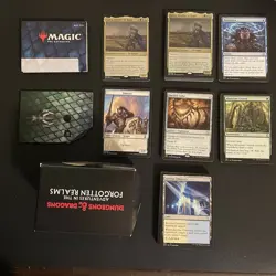 Magic The Gathering Commander Deck Aura of Courage. Complete set. - Image 1