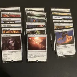 Magic The Gathering Commander Deck Aura of Courage. Complete set. - Image 4