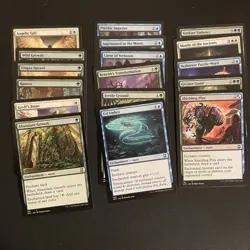 Magic The Gathering Commander Deck Aura of Courage. Complete set. - Image 5