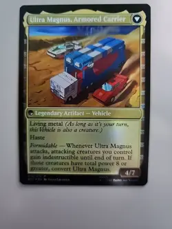 MTG Ultra Magnus, Tactician/Armored Carrier Transformers 15/15 Foil Mythic - Image 2