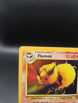 Pokemon 1999 Flareon Jungle 3/64 Holo Rare MP - Image 2