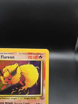 Pokemon 1999 Flareon Jungle 3/64 Holo Rare MP - Image 3