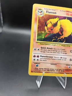Pokemon 1999 Flareon Jungle 3/64 Holo Rare MP - Image 4