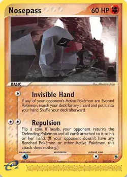 Nosepass 18/109 Ruby and Sapphire Pokemon - Image 1