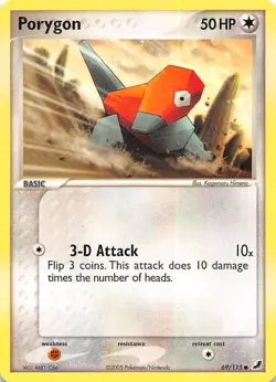 Porygon 69/115 Unseen Forces Pokemon - Image 1