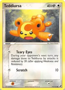Teddiursa 77/115 Unseen Forces Pokemon - Image 1