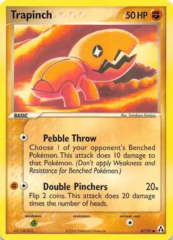Trapinch 67/92 Legend Maker Pokemon - Image 1