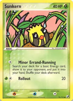 Sunkern 76/115 Unseen Forces Pokemon - Image 1