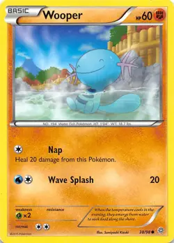Wooper 38/98 XY Ancient Origins Pokemon - Image 1