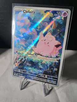 Pokemon TCG Clefairy Illustration Rare 094/088 Perfect Order Near Mint - Image 1