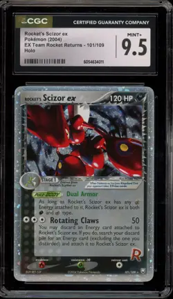 Pokemon Rocket's Scizor ex EX Team Rocket Returns Holo Ultra Rare #101 CGC 9.5 - Image 1