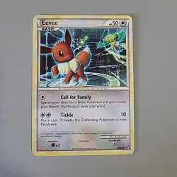 48/90 EEVEE Common Pokemon TCG HGSS HS UNDAUNTED - MP Non-Holo - Image 1