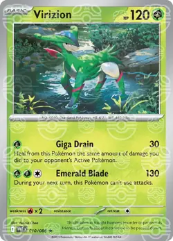 Virizion 010/086 [Master Ball] Reverse Holo - White Flare Pokemon - Image 1