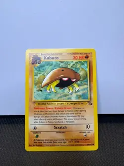 Kabuto 50/62 Pokemon Fossil Common Regular - NM - Image 1