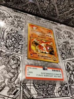 Pocket Monsters 1999 Pokemon Japanese Gym 2 #5 Blaine's Charmeleon PSA 9 - Image 4