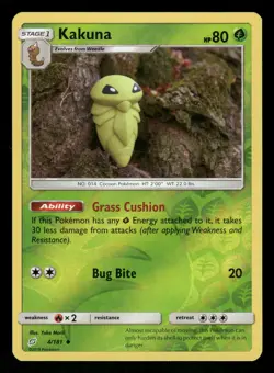 Kakuna 4/181 NM Uncommon Reverse Holo Team Up 2019 Pokemon TCG - Image 1