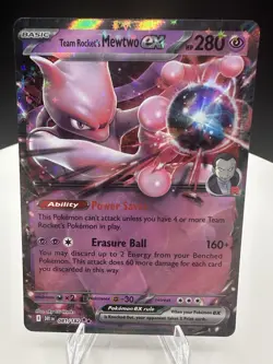 Pokemon Lot Team Rocket’s Mewtwo ex + Mega Charizard X ex DR + Promo - Image 3
