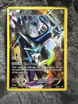 DIALGA 2015 POKEMON XY BLACK STAR PROMO Full Art #XY77 Q1282 - Image 1