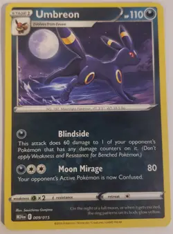 UMBREON - McDonald's Promo 009/015 M24 EN 2024 Happy Meal Regular Pokemon - 2025 - Image 1