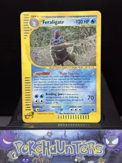 Pokemon Card Feraligatr 12/165 Expedition Base Set Holo WOTC Rare Played - Image 1