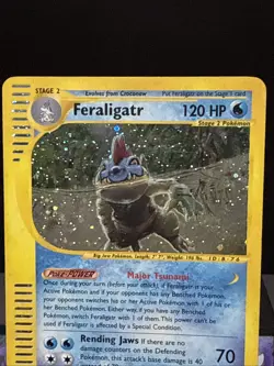 Pokemon Card Feraligatr 12/165 Expedition Base Set Holo WOTC Rare Played - Image 2
