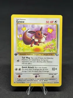 Pokemon Eevee 51/64 Jungle 1st Edition Regular - Image 1