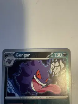 POKEMON GENGAR 057/091 REVERSE HOLO PALDEAN FATES NM NEAR MINT - Image 5