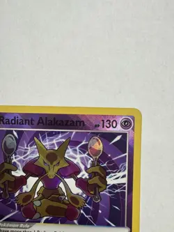 2022 Pokemon RADIANT ALAKAZAM #059/195 Silver Tempest Shiny Ultra Rare English - Image 5