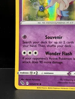 SYLVEON 035/078 POKEMON GO HOLO RARE POKEMON TCG - Image 5