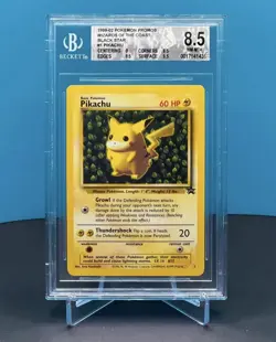 PIKACHU 1999 Pokemon Promos Wizard of the coast Black star #1 -Beckett 8.5 - Image 1
